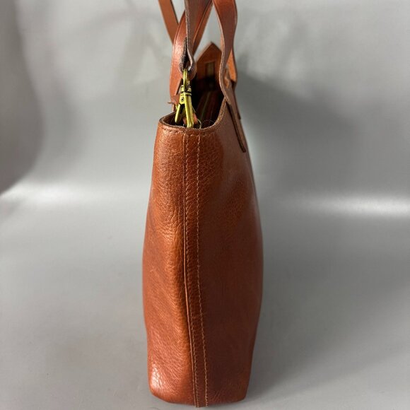 Madewell The Zip-Top Transport Crossbody Bag in English Saddle Brown Leather - Picture 4 of 14